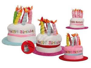 Geburtstagshut mit 8 Kerzen+Musik Happy Birthday