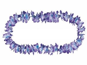 Hawaii chains flower necklace classic blue white purple