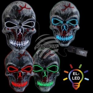 LED Maski straszne maski czaszki MAS-MIX35