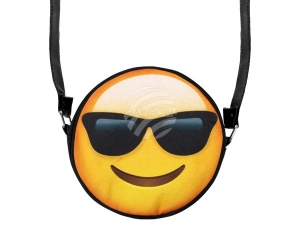 Runde Motiv-Handtasche Emoji-Con Cool