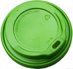 Taza de caf To Go con tapa para 0,3-0,4l verde 100 piezas