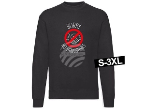Motif sweater sweatshirt black model Swt-001