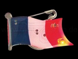 Blinky Magnet Anstecker Flagge Frankreich
