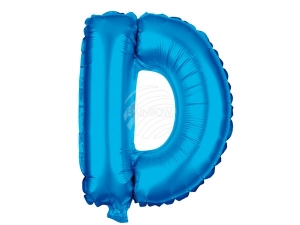 Folienballon Helium Ballon blau Buchstabe D