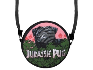 Runde Motiv-Handtasche Jurassic Pug