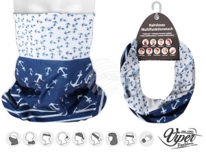Multifunctional cloth 9 in 1 Multi-purpose scarf Anchor maritime