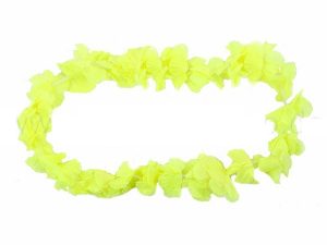 Hawaii chains flower necklace classic neon yellow