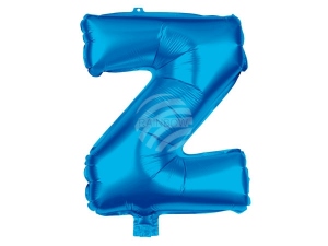 Folienballon Helium Ballon blau Buchstabe Z