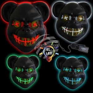 LED Maski straszne maski czaszki mysz MAS-MIX32