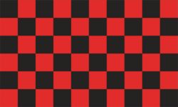 Flag Checkered black red