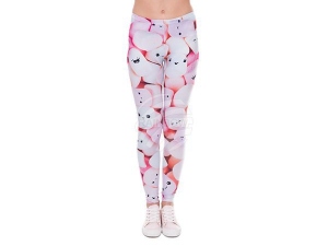 Ladies motive Leggings Design Candy with face