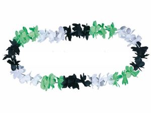 Hawaii chains flower necklace classic green white black