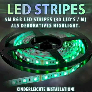 LED Stripes 2700 lm 30 LEDs 5m RGB