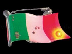 Flashing magnet flag Italy