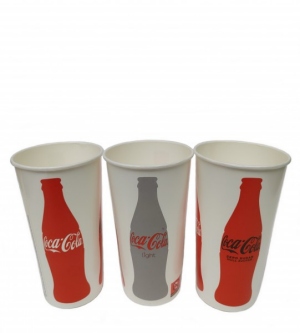 Kubki papierowe Coca Cola 300 ml 100 sztuk
