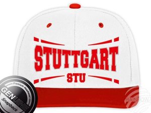 Snapback Cap Basecap Stuttgart weiss