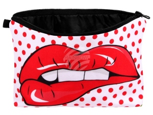 Cosmetic bag with motive Hot lips