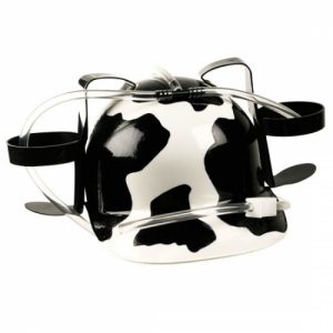 kask picie krowa design
