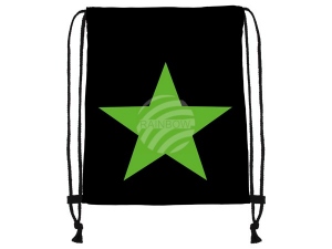 Gym bag Gymsac Design black Star green