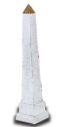 Obelisk bialo zloty 60 cm