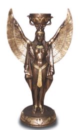 gyptischer Engel mit Schale 28 cm