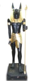 Anubis Figur schwarz gold 135 cm
