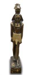 Anubis Figur schwarz gold 51 cm
