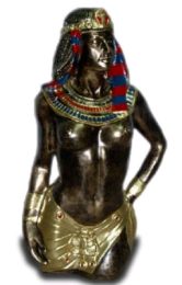 Egipska kobieta tulowia czarno zloty 80 cm