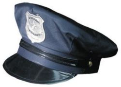 Police cap blue