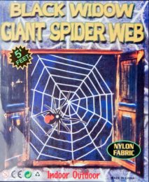 Decorative spiders web