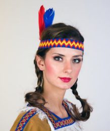 Indian Headband with feathers