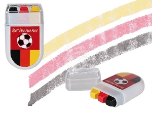 Fan make-up in block pin, Germany flag