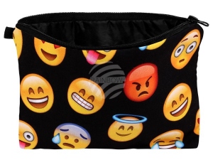 Cosmetic bag with motive Emoji-con