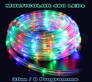 Aridea LED Rope light 20m Multicolor