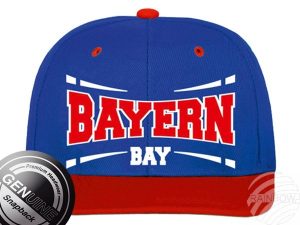 Snapback Cap Basecap Bayern blau rot