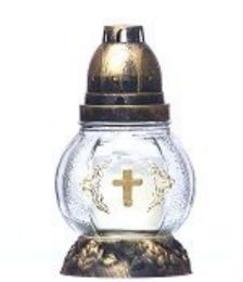 Grave candle with decor R 41f