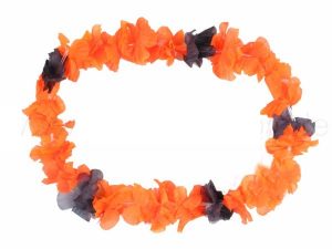 Hawaii chains flower necklace classic black orange