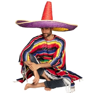 Sombrero Zapata wielokolorowy 100 cm