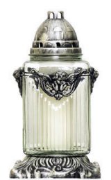 Grave candle with decor R 148a