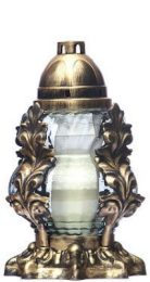 Grave candle with decor R 156a
