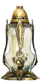 Grave candle with decor R 62c