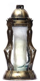 Grave candle with decor R 62d