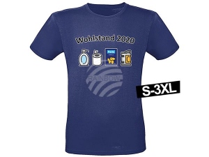 Motif T-shirt dark blue model Shirt-003e