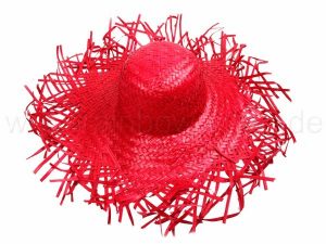 kapelusz slomkowy plaza czerwony
