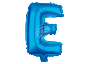 Folienballon Helium Ballon blau Buchstabe E