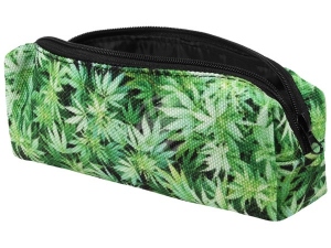 Pencil Case, Feather sleeve Design Marijuana 1