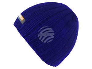Long Beanie Slouch Knitted cap blue