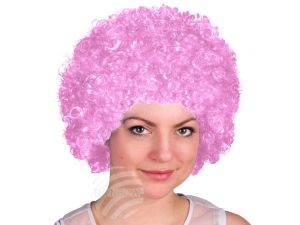 Afro Wig light pink