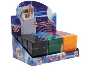 Zigaretten Box Sortierung mehrfarbig im Display