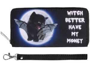 Purses Wallets Cat Witch better have my money black